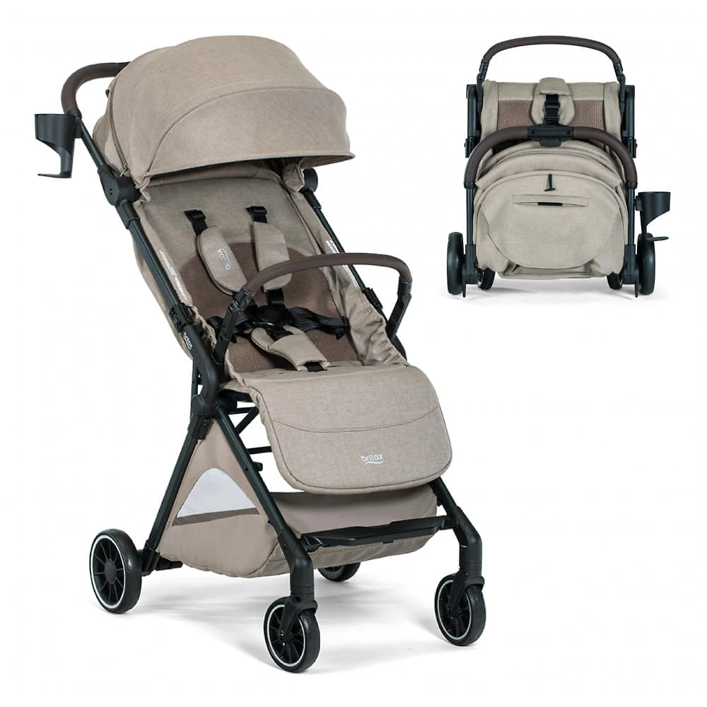 Carrinho Britax Juniper+ Teca Sistema de Viagem Compacto com Cadeirinha Compatível