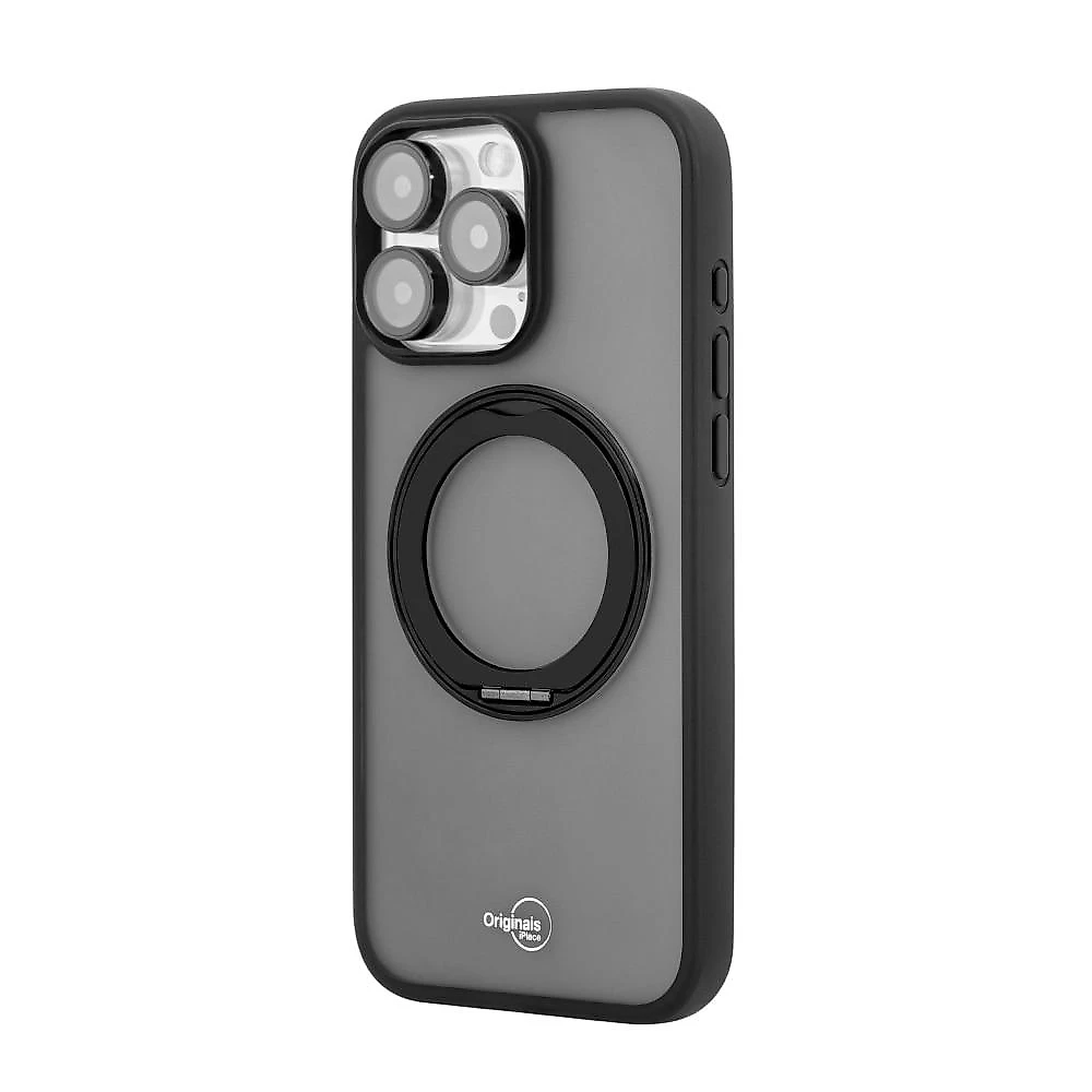 Capa iPhone 16 Pro Originais iPlace, Stand Preta