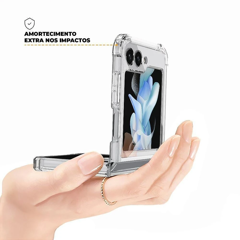 Capa Para Samsung Galaxy Z Flip 5 - Magsafe Transparente - Gshield
