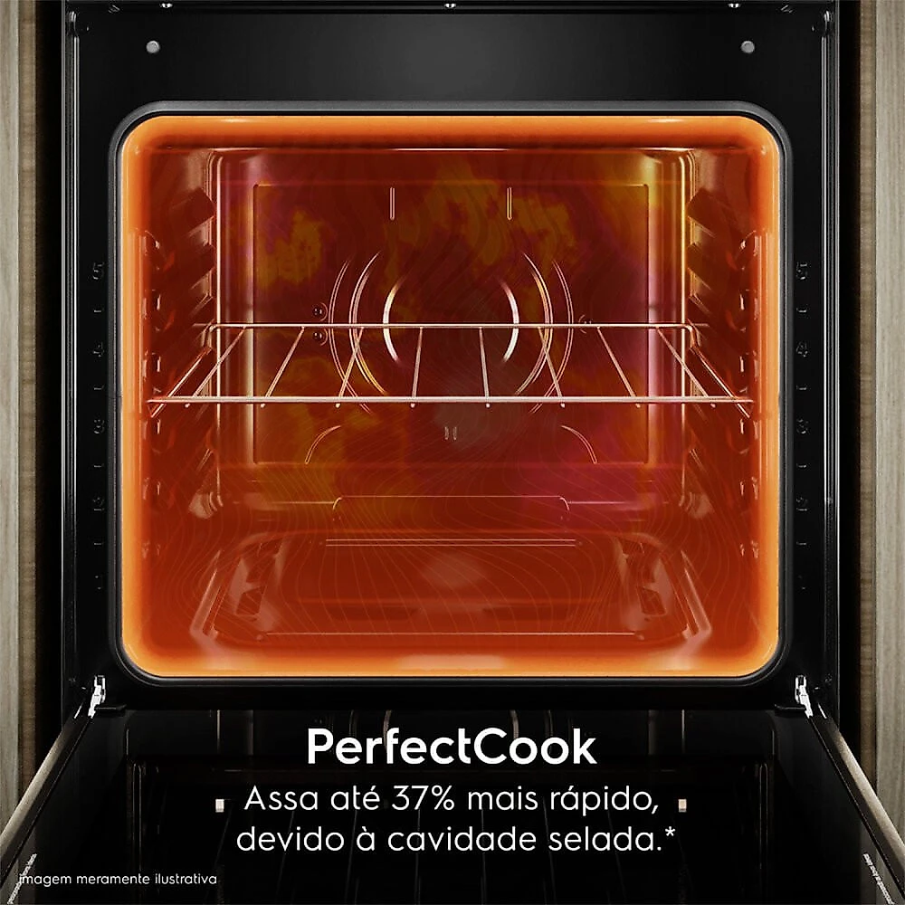 Fogão 4 Bocas FE4GB Mesa Vidro Tripla Chama PerfectCook Electrolux Preto - Bivolt
