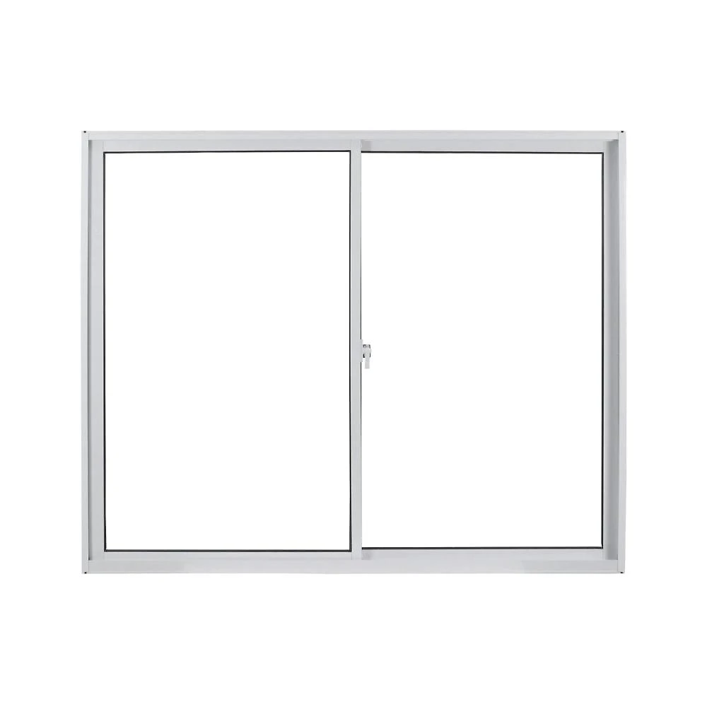 Janela de Alumínio de Correr 100x100cm 2 Folhas com Vidro Liso Linha Soft Mgm Branco