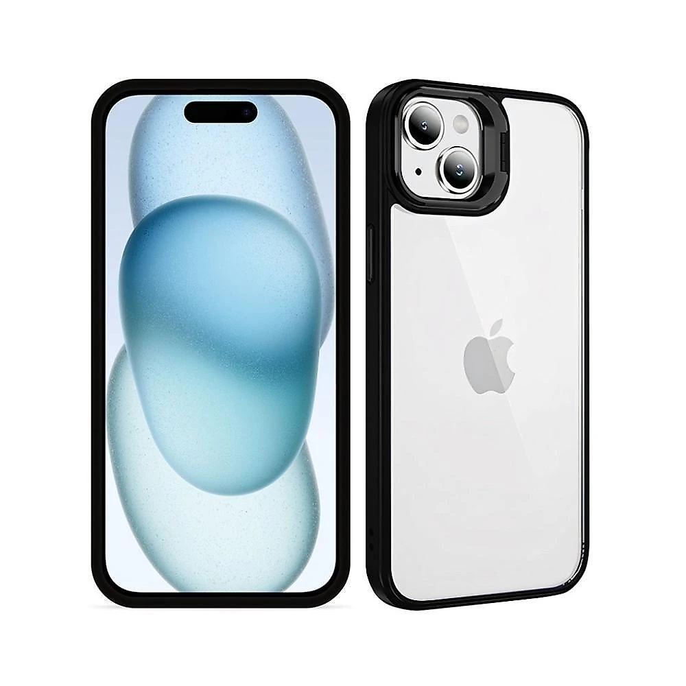 Kit Capa Gravity Preta E Pelicula Coverage 5d Pro Preta Para Iphone 15 - Gshield
