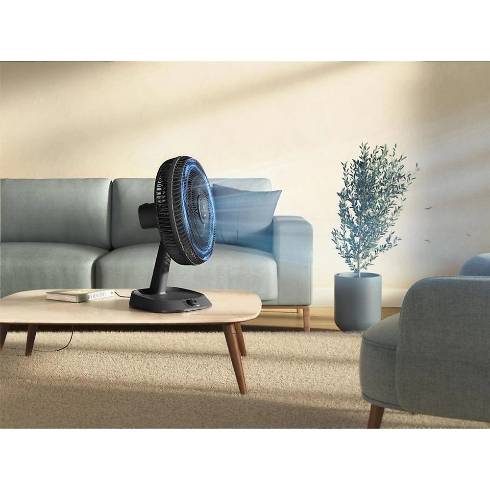 Ventilador de mesa electrolux efd40 duoforce air+ 40cm 126w 6 pás grafite 110