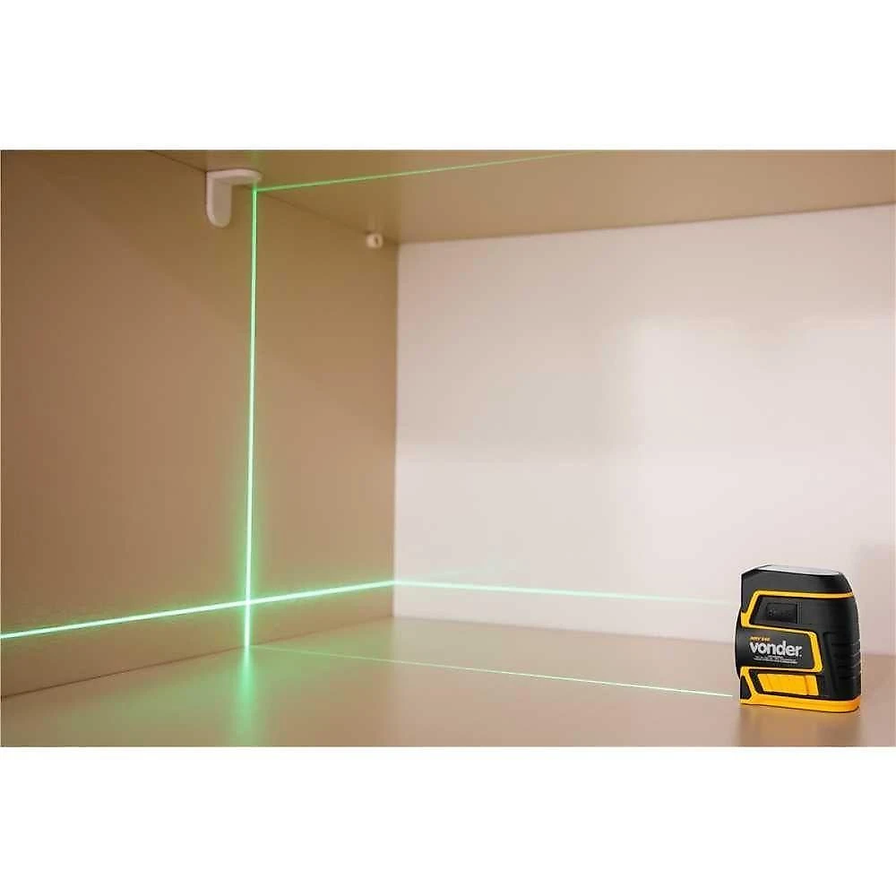 Medidor Laser Vonder Mnv040 40m 2 Linhas Laser Verde