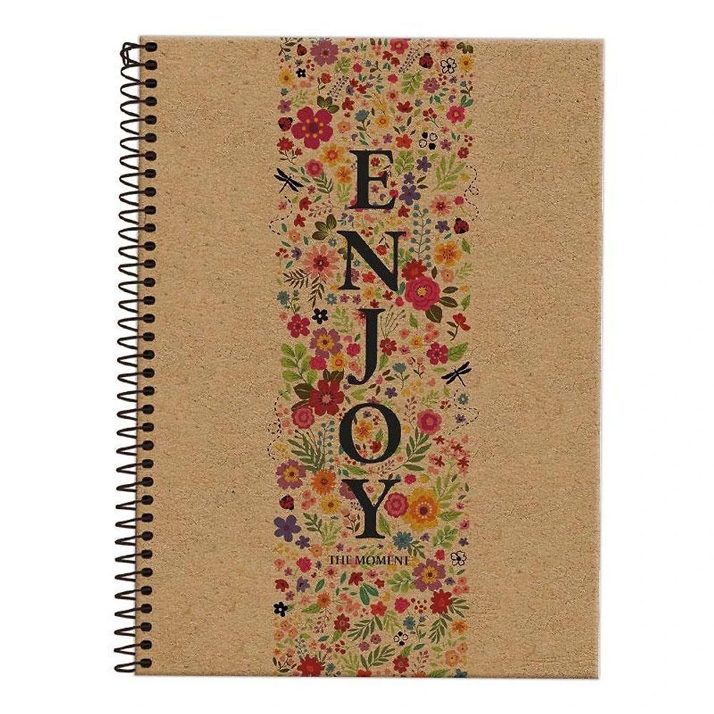 Caderno Pauta Funcional Kraft Art Enjoy 1 Matéria - Foroni