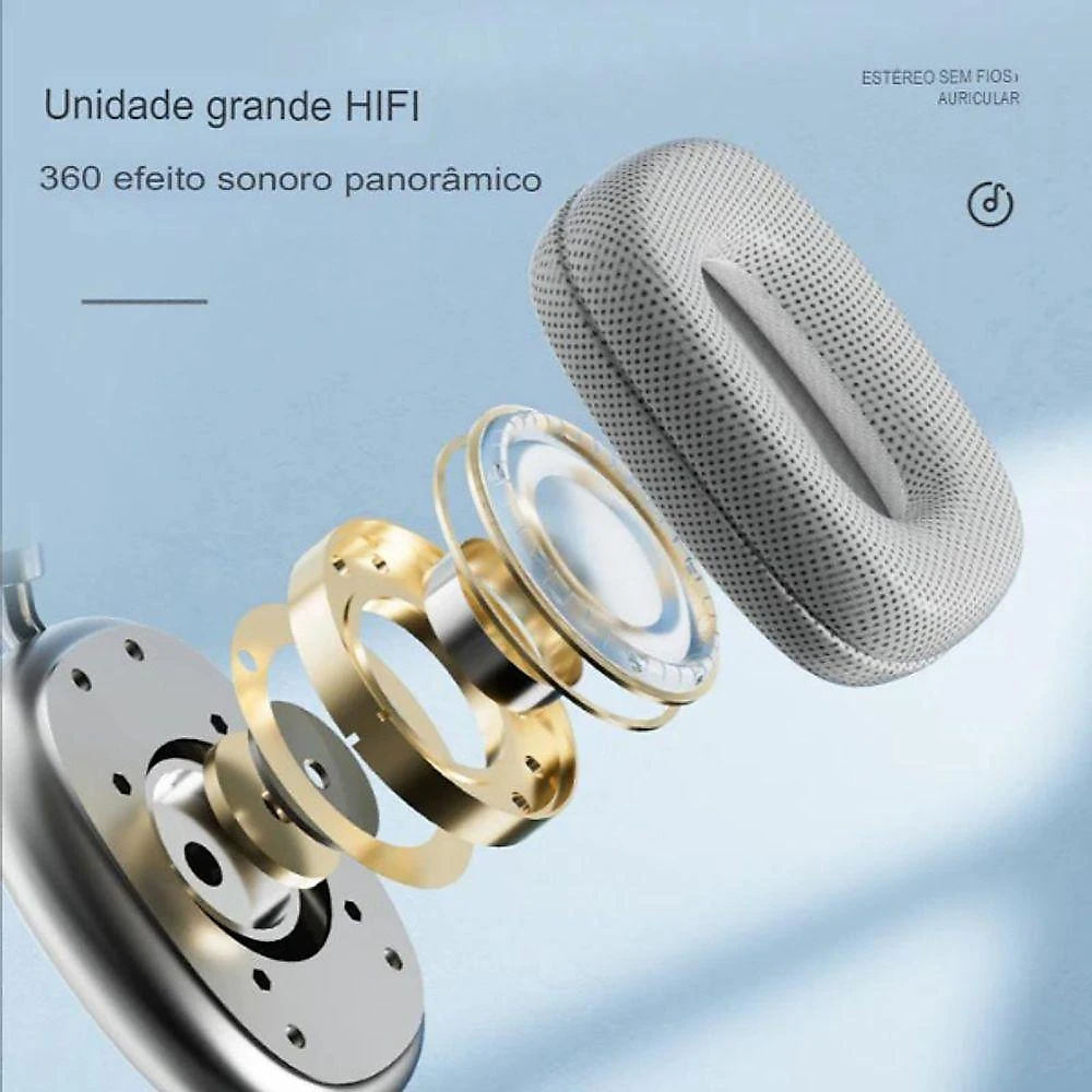 Fone de Ouvido Headset Bluetooth Sumexr P9 com Microfone e Cartão TF Bivolt Preto