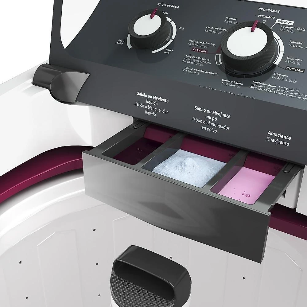 Máquina De Lavar Mueller 17kg Automática Com Ultracentrifugação E Ciclo Rápido Branca MLA17 110V