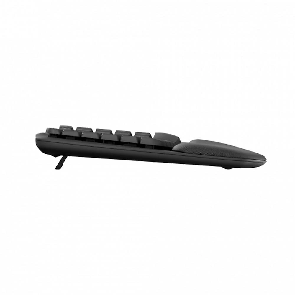 Teclado Sem Fio Logitech Wave Keys, Bluetooth, Layout US, Com Design Ondulado, Ergonômico, Grafite - 920-012281