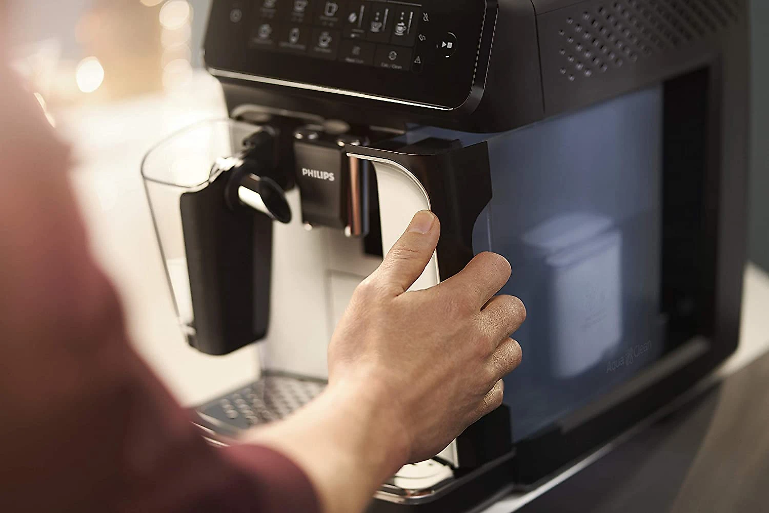 Philips 3200 Series Fully Automatic Espresso Machine w LatteGo Black EP324154