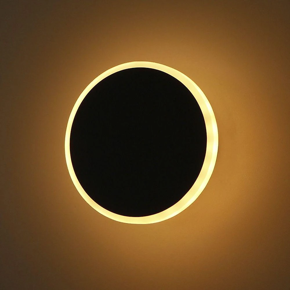 Arandela Moderno Led Taschibra Optic Circle 3 Em 1 Bivolt Preto