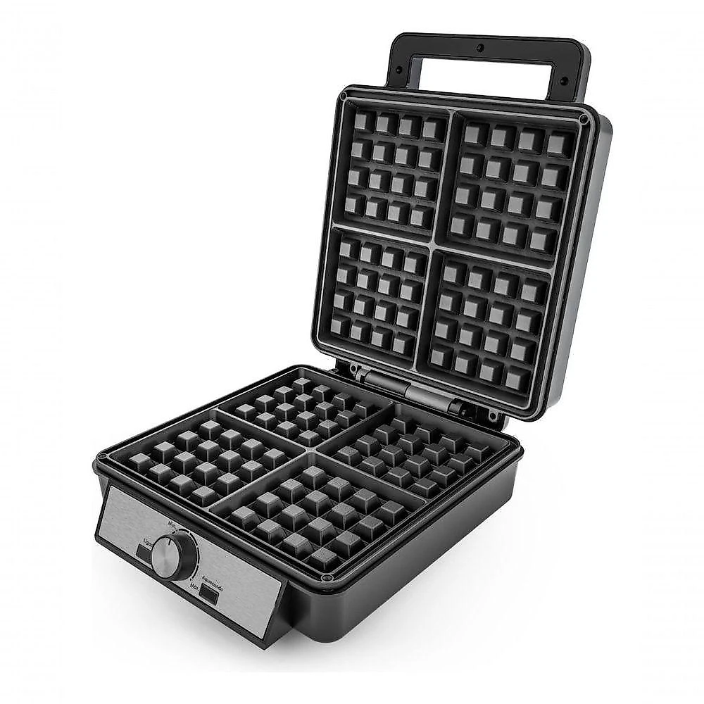 Waffle Maker PWM04A para 4 Porções com Revestimento Maxx Clean Preto Philco