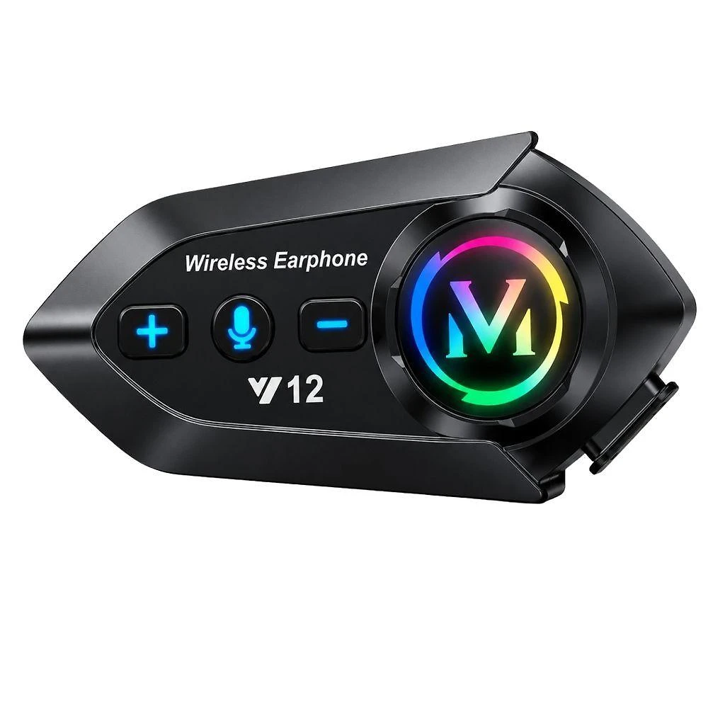 Fone para Motociclista MDM Cpct com GPS por Voz IP56 110V Preto