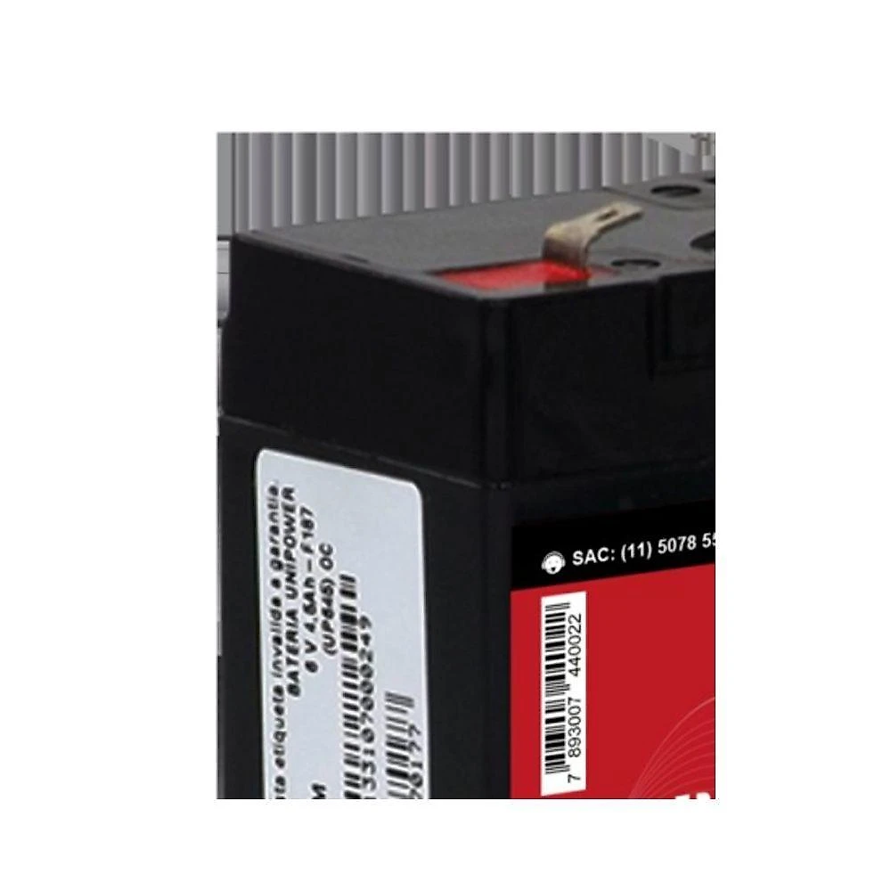Bateria Unipower UP645SEG para Brinquedos 6V 4,5Ah Chumbo-ácida VRLA Livre de Manutenção