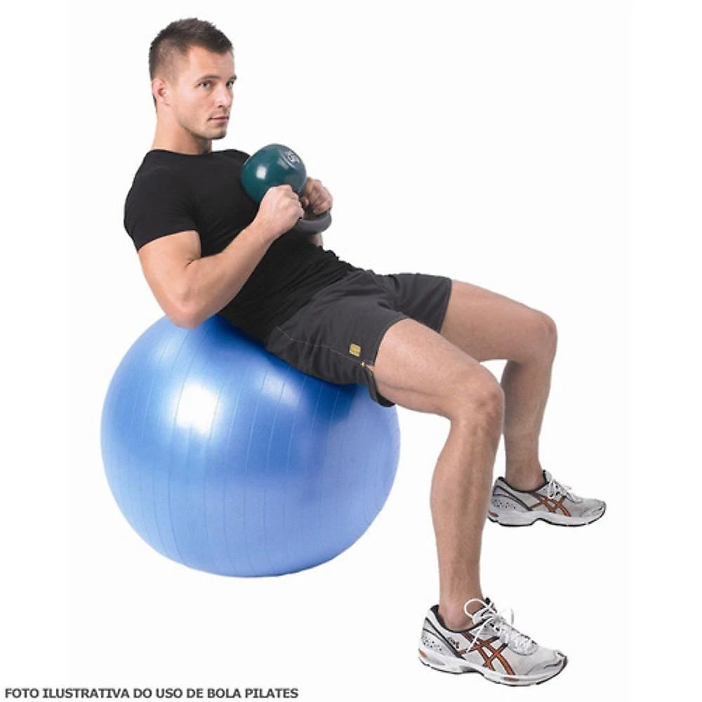 Bola Pilates Yoga Funcional 75cm Suica Fisioterapia Suporta 180kg Premium Treine Com Seguranca E Qualidade