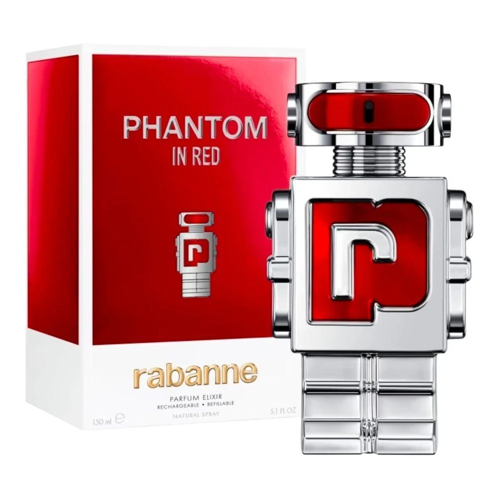 Perfume Phantom In Red For Men Masculino Oriental Amadeirado 150ML Paco Rabanne