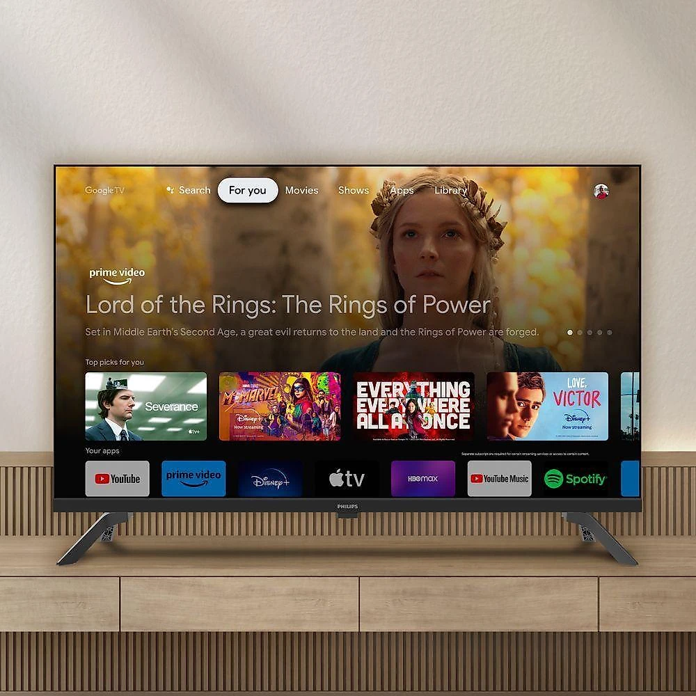 Smart TV Philips 32 HD Google TV Comando De Voz HDR HDMI Preto Bivolt