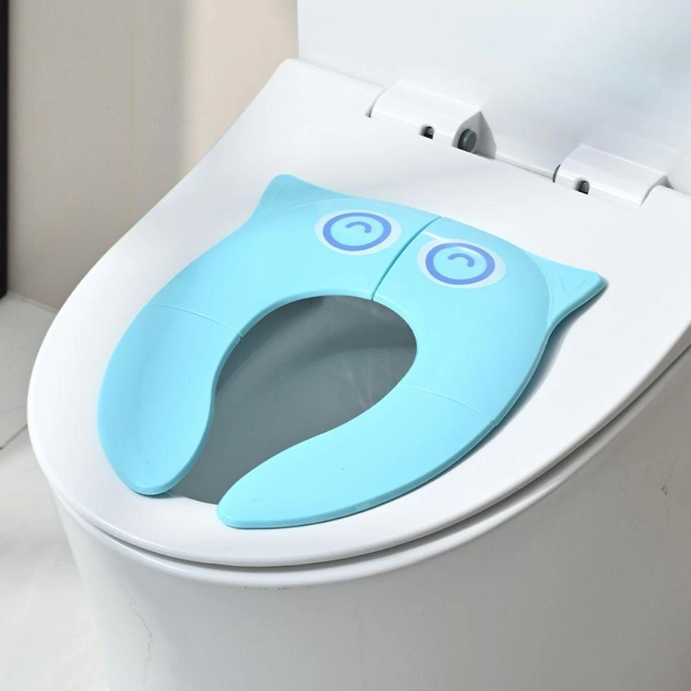 Assento Sanitário Infantil Dobrável Redutor Azul para Desfralde Kloof