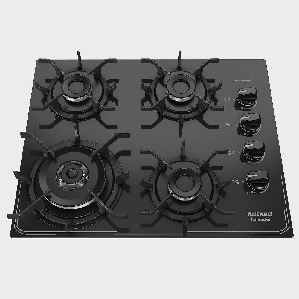 Miniatura Fogão Cooktop Itatiaia Itamaster 4 Bocas Tripla Chamas