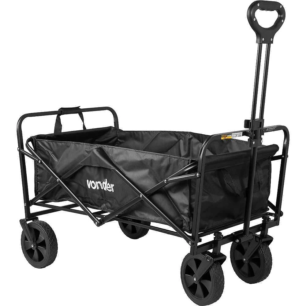 Carrinho para Carga CDV075 Dobrável com Estrutura Metálica Preto Nove54 53.5CM 75kgf