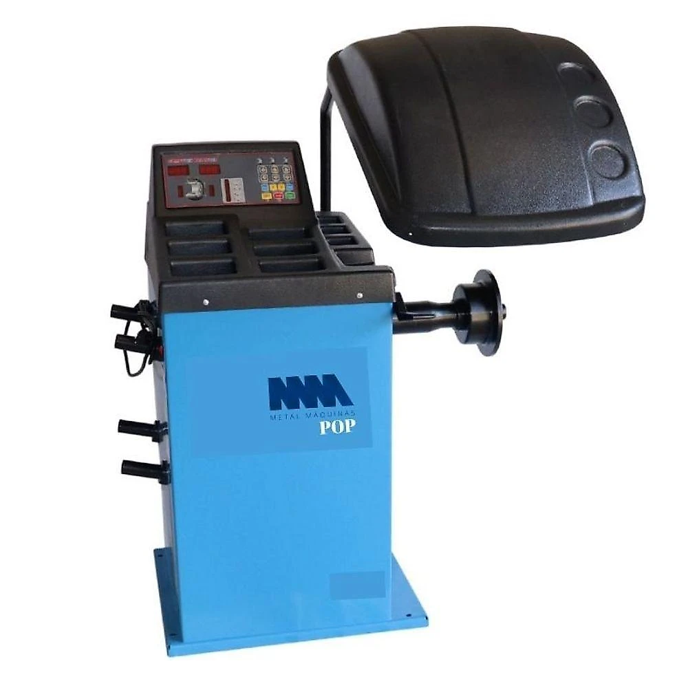 Balanceadora de Rodas Motorizada Automática para Carros e Caminhonetes Aro 13 a 24 65kg Azul