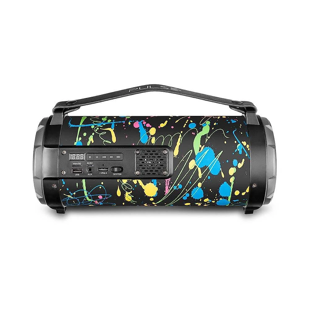 Caixa de som bazooka paint blast i 80w pulse - sp361 preto