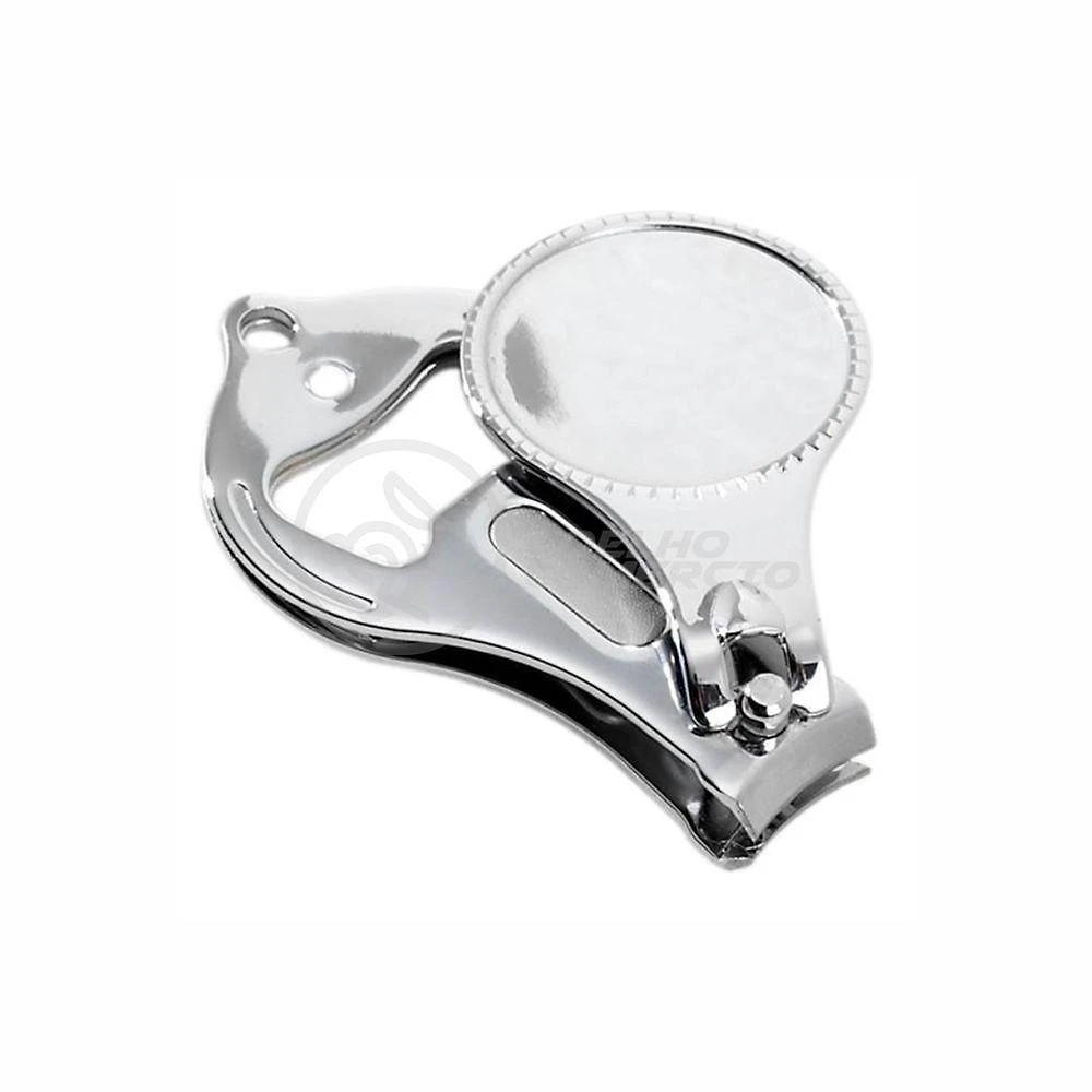 Cortador Unha Com Lixa Aço Inox Abridor Garrafa Redondo