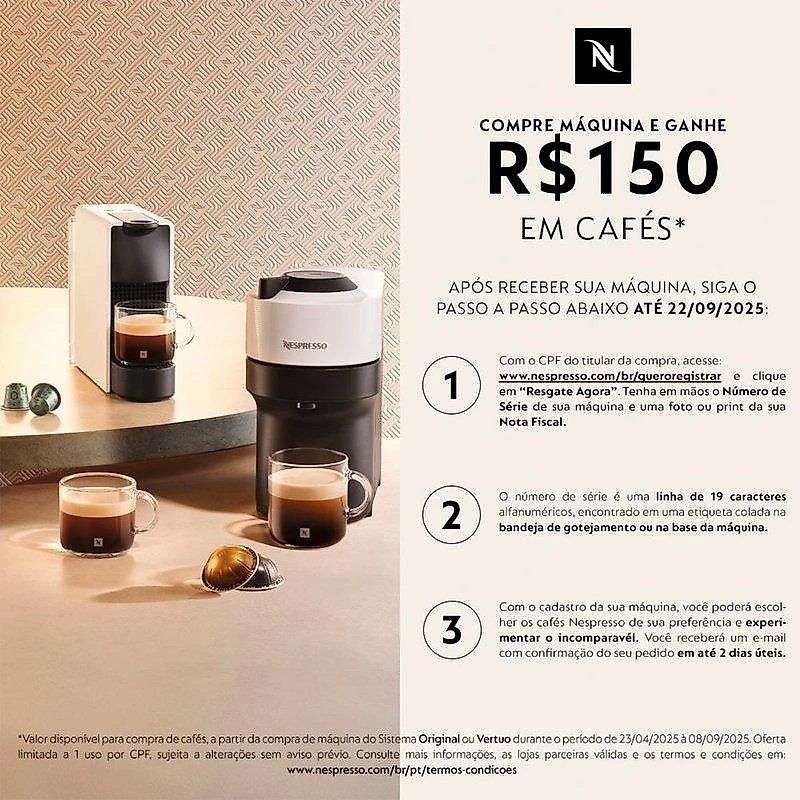 Cafeteira nespresso citiz 1 l 127v 1260 w
