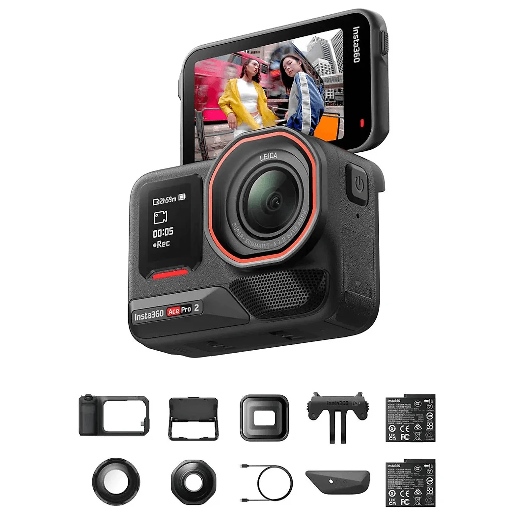 Câmera de Ação Insta360 Ace Pro 2 8K Ultimate Videography Bundle