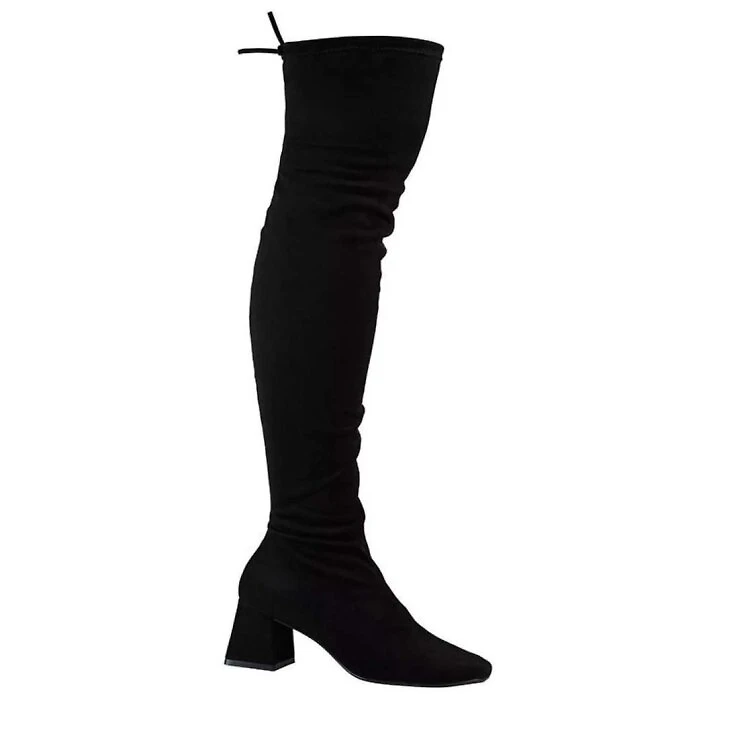 Bota Bebece Over Knee Feminino - Preto - PRETO