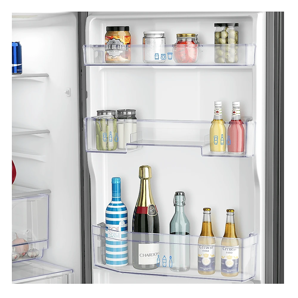 Geladeira Panasonic Frost Free 397L A+++ Titânio - NR-BB41PV1T 110v