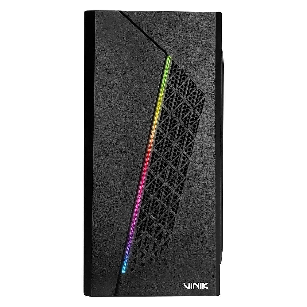 Gabinete Gamer Beam GGBACBK Mid Tower Micro ATX Mini ITX com Iluminação RGB Preto