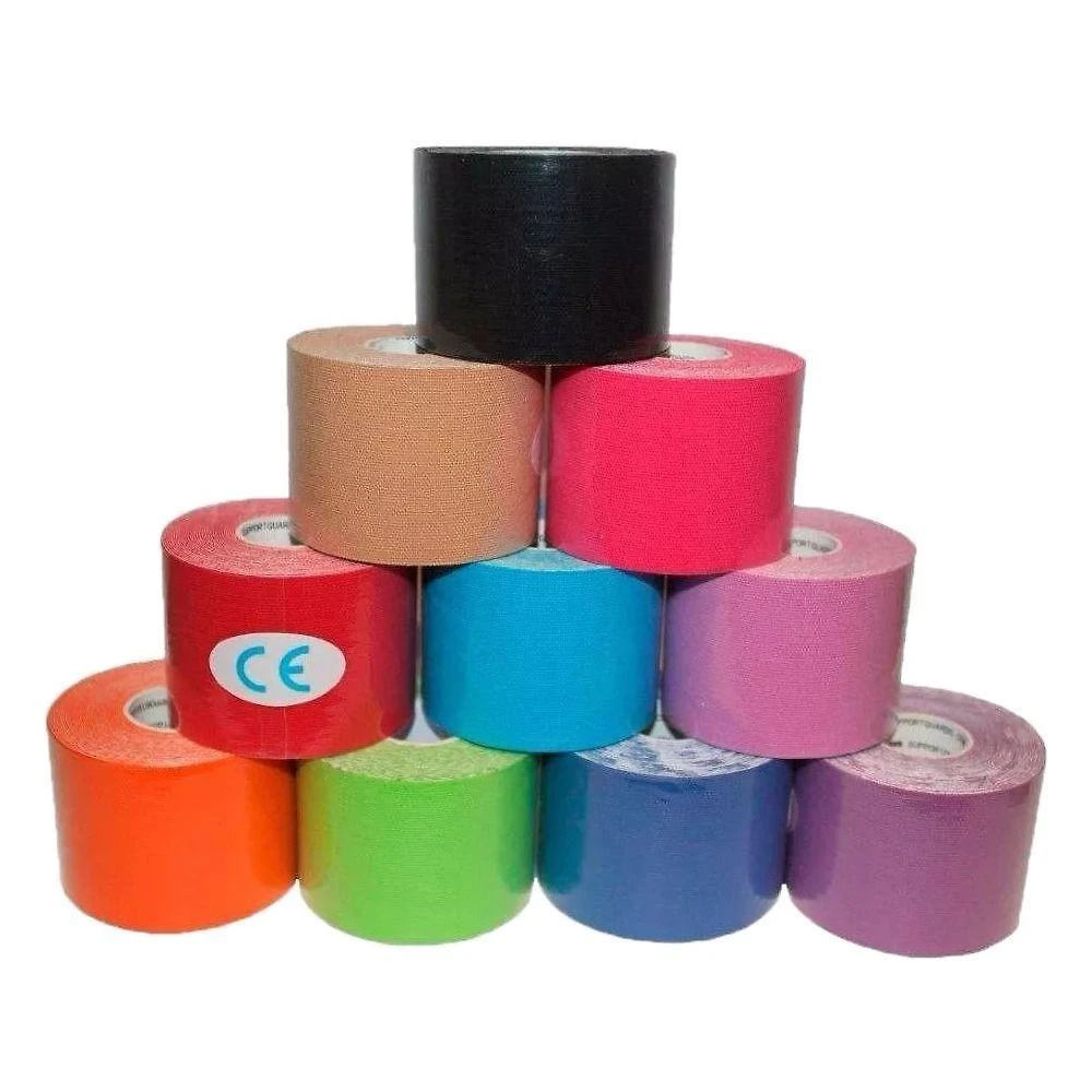 Sto123 - Fita Bandagem Adesiva Elastica 5m Por 5cm Br - Fitness Saude