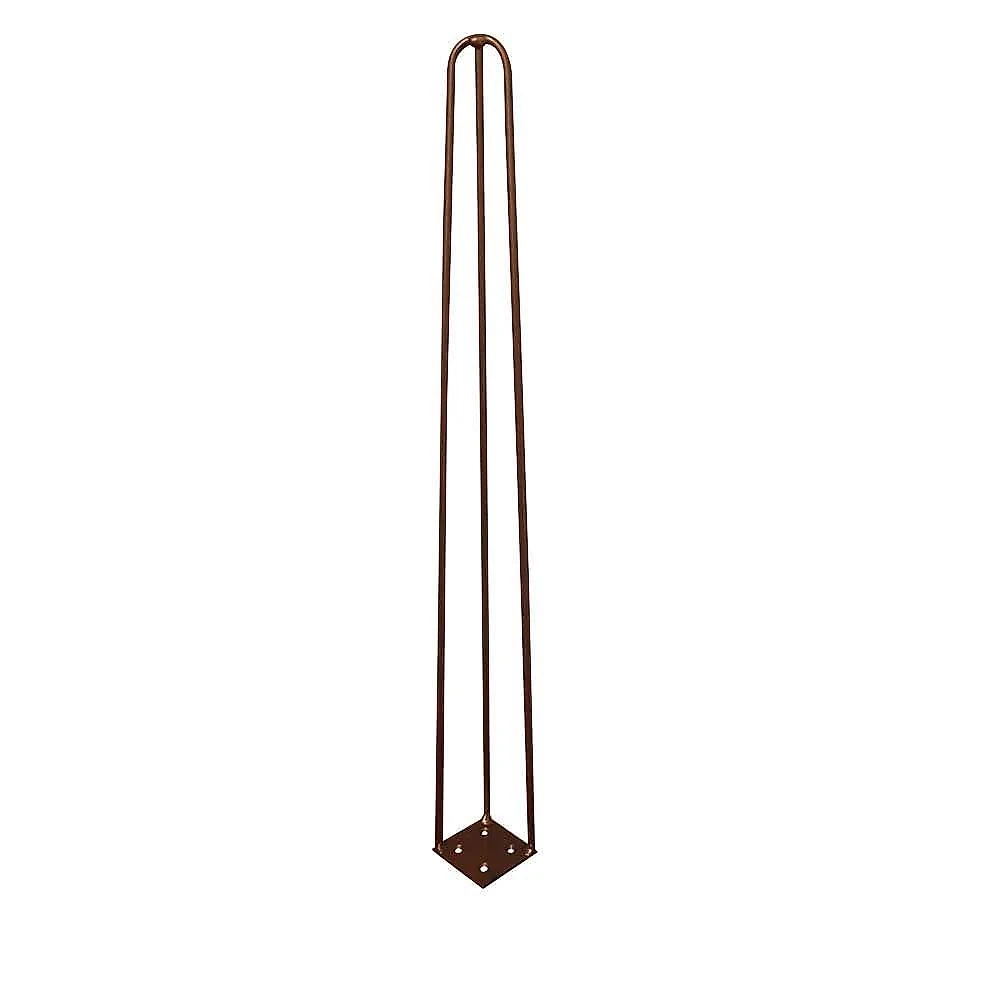 Kit 8 Pés De Metal 60 Cm Legs Mesa De Canto Aparador Bronze