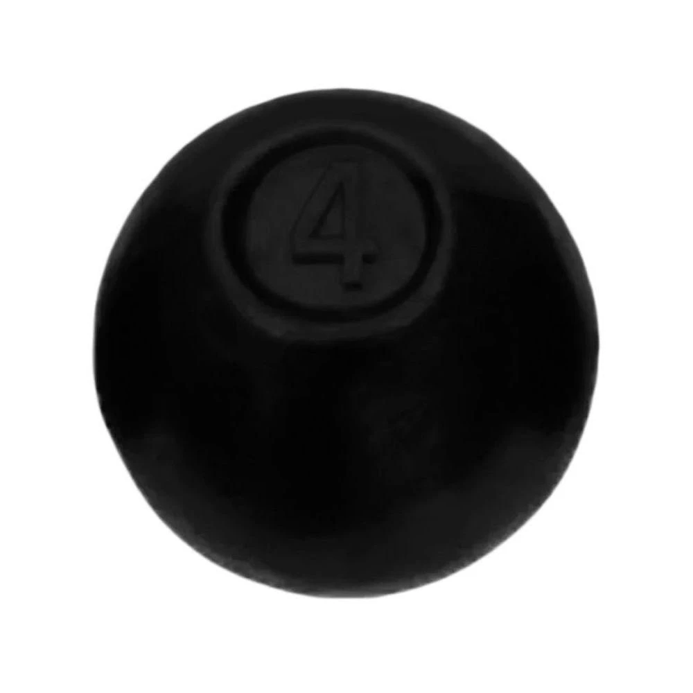 Bola de Arremesso BATF4A Treinamento Funcional Ferro Fundido 4kg Preto Anilhas Fitness