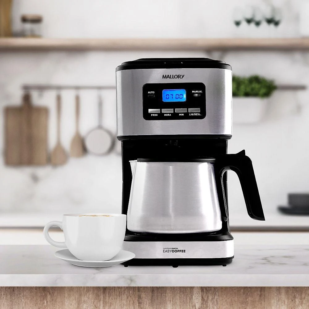Cafeteira Mallory Easy Coffee 32 Xícaras Inox 220V
