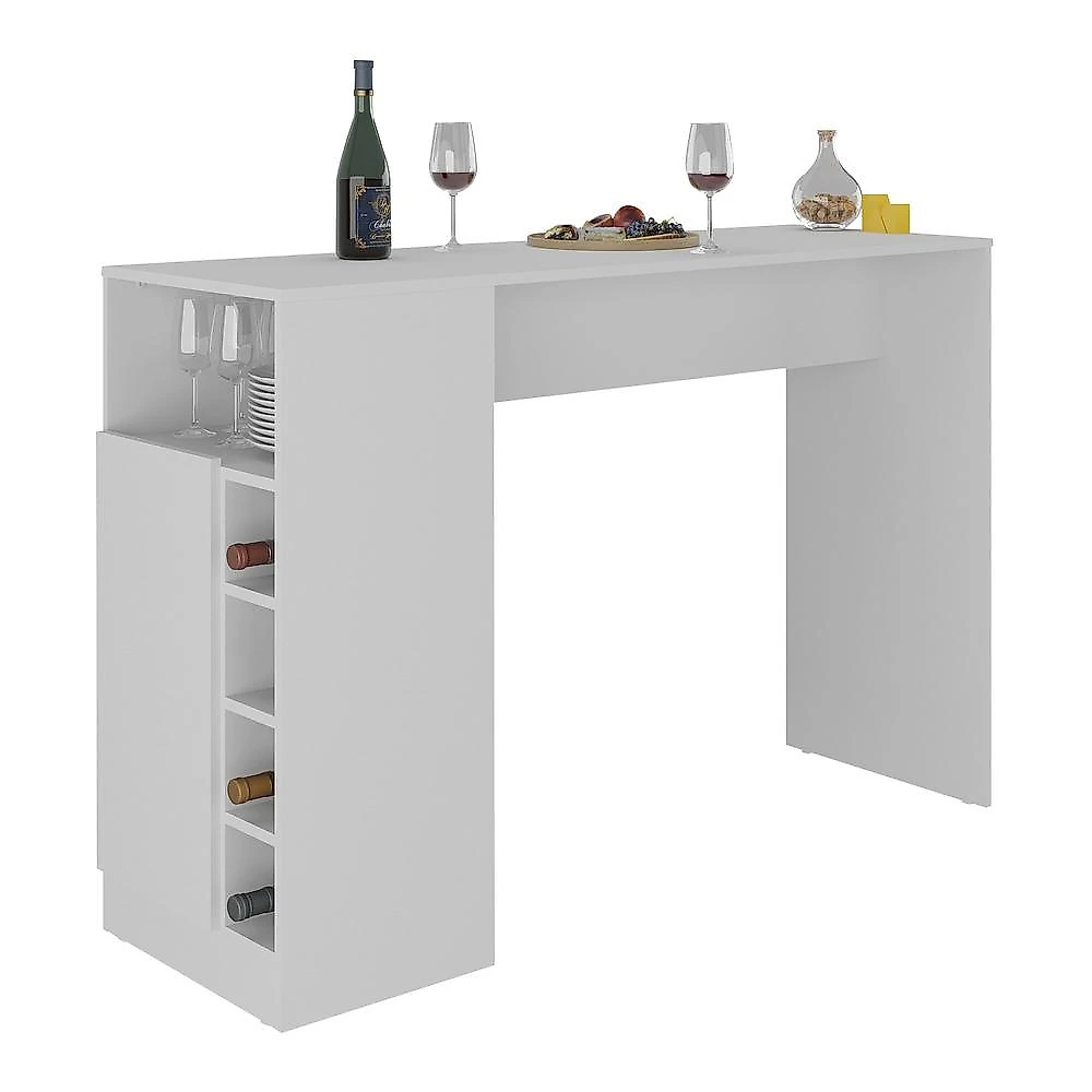 Miniatura Bancada Balcão/Mesa de Cozinha com Adega Multimóveis MP2144 Branco