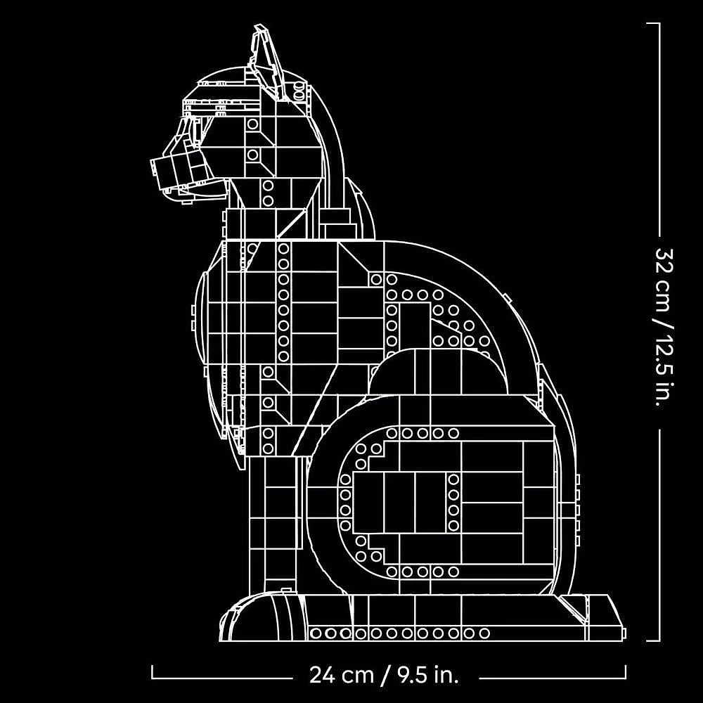 Kit de Construção Ideas Gato Laranja 21376 Figura Articulada Lego