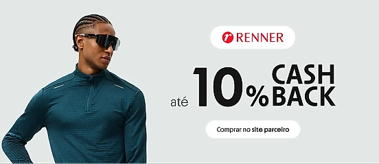 RENNER COM ATÉ 10% DE CASHBACK