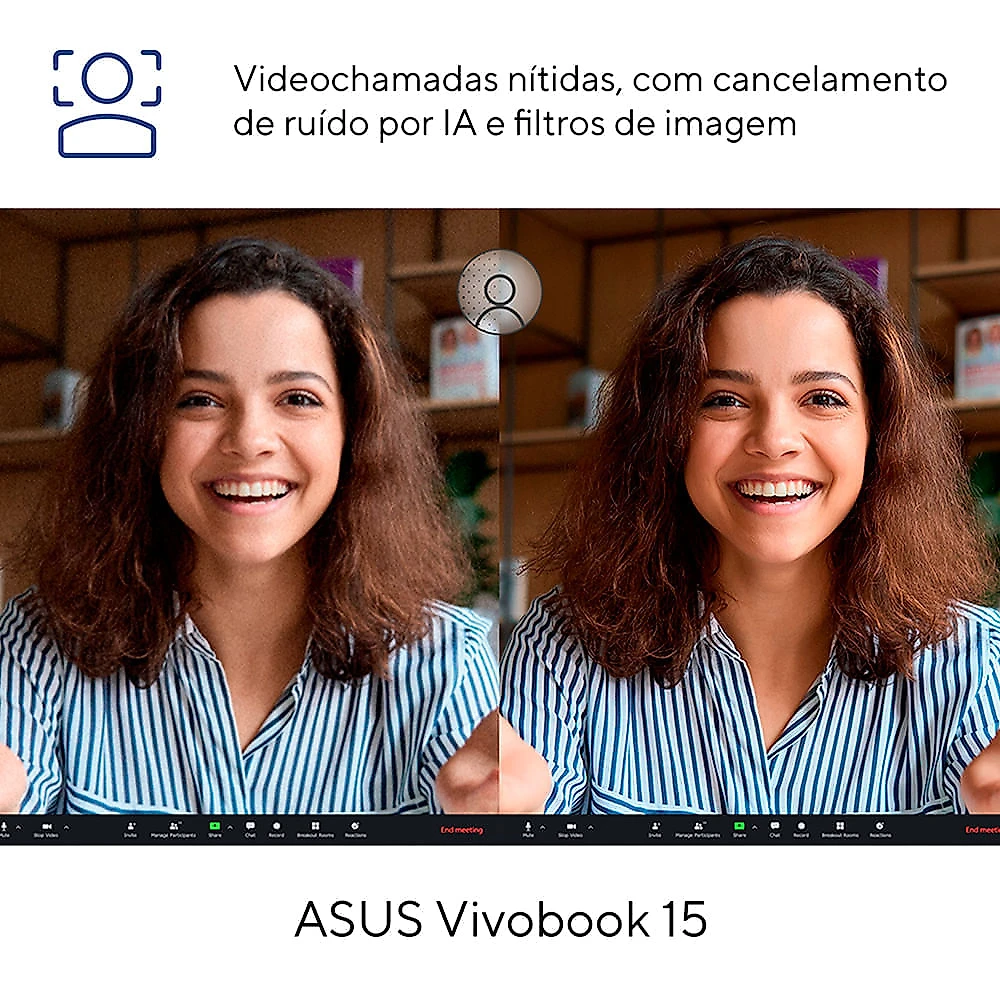 Notebook Asus VivoBook 15, 13ªGer, IntelCore i5, 8GB, 512GB SSD, W11 Home, 15.6'' FHD, Cool Silver - X1504VA-NJ1740W Bivolt