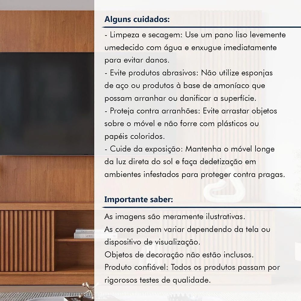 Estante Ripado Home para Tv de Ate 75 Polegadas 2 Portas 100% Mdf 220cm Valencia New Estante Home para Tv de Ate 75 Polegadas 2 Portas 100% Mdf 220cm Valencia New Naturalle