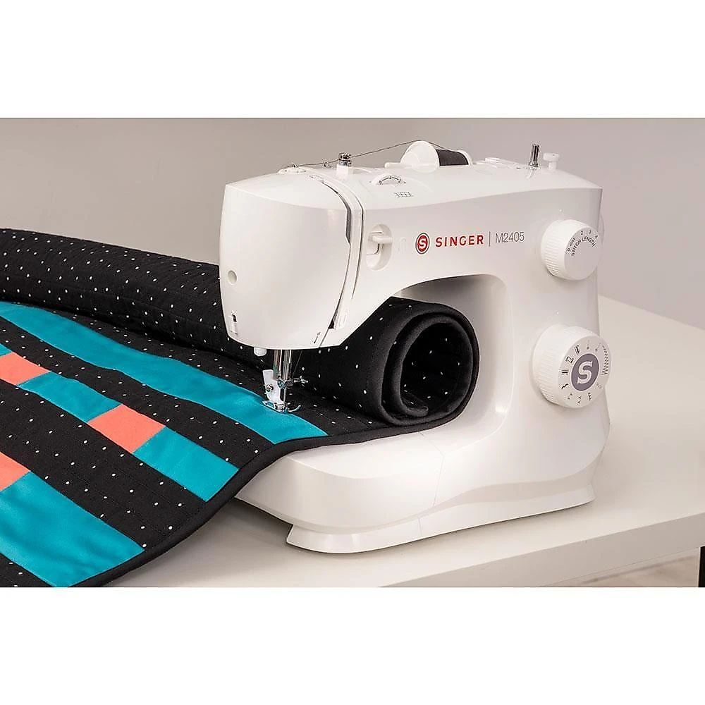 Máquina de costura mecânica singer m2405 - branca 110