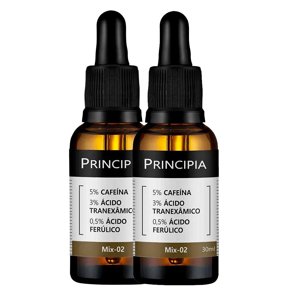 Principia mix-02 kit – sérum facial anti-olheiras e manchas com 2 unidades