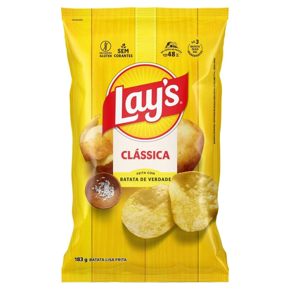Batata Lays Classica com 183g