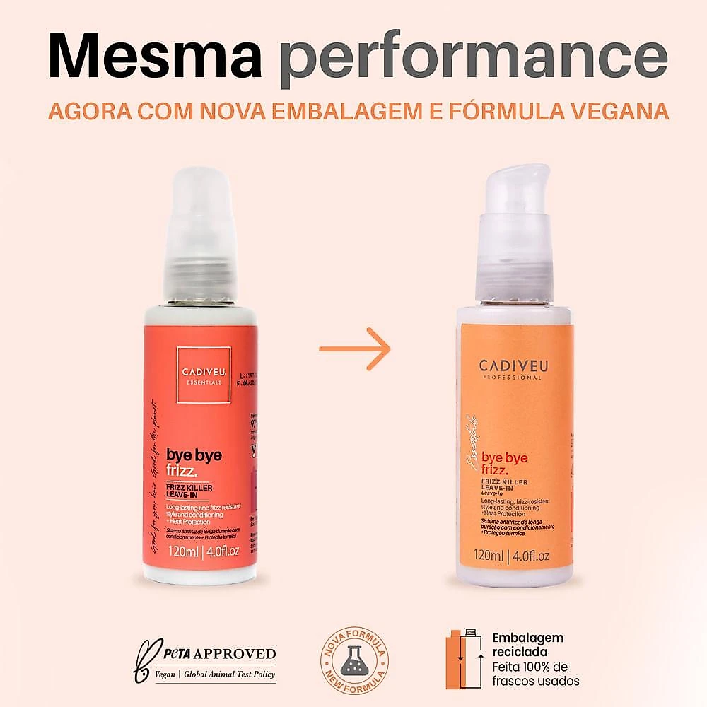 Cadiveu professional bye bye frizz leave in 120ml