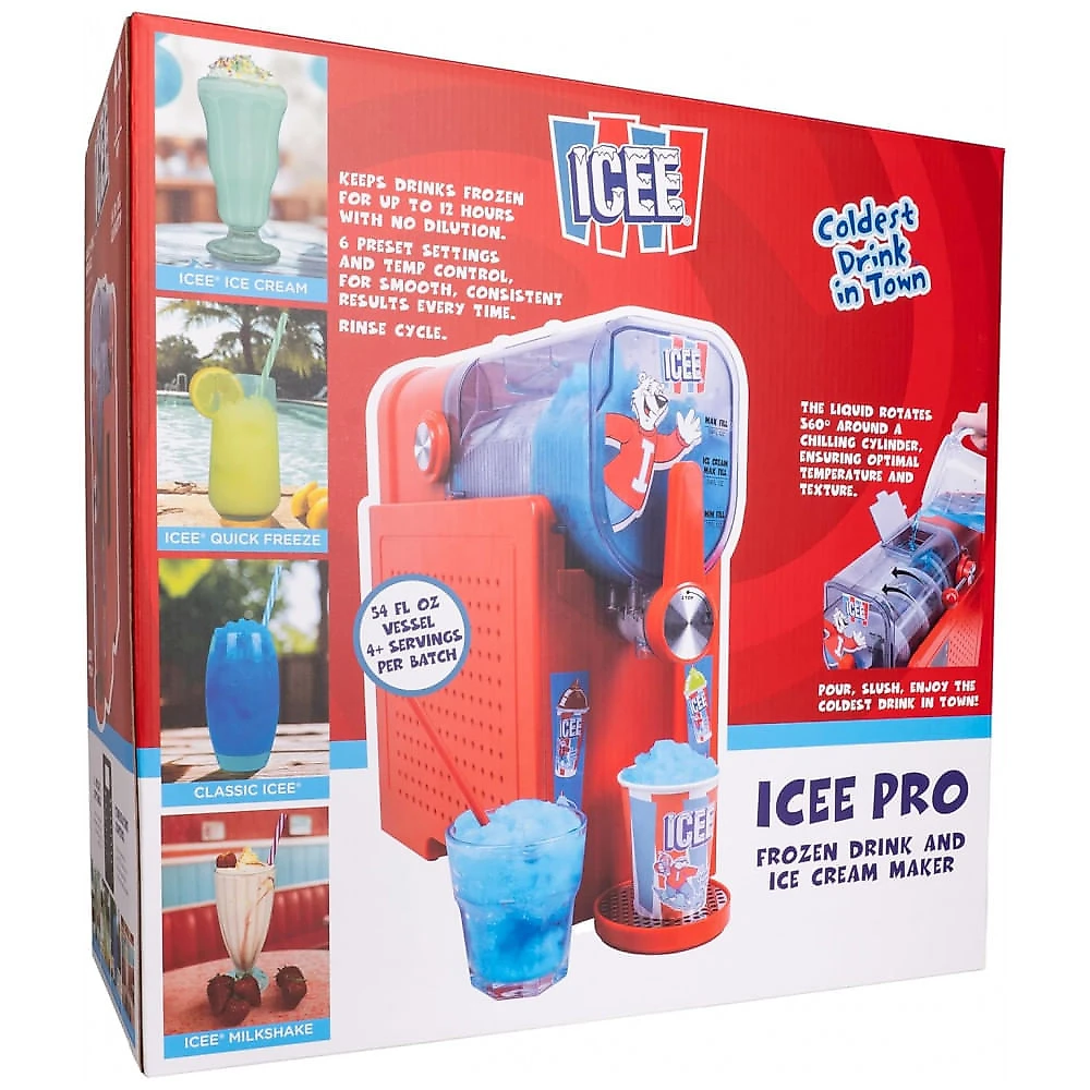 Fizz Creations ICEE Pro - Máquina de Slushie Sem Gelo para Bebidas Congeladas, Milkshakes e Sorvetes - Compacta e Fácil de Usar