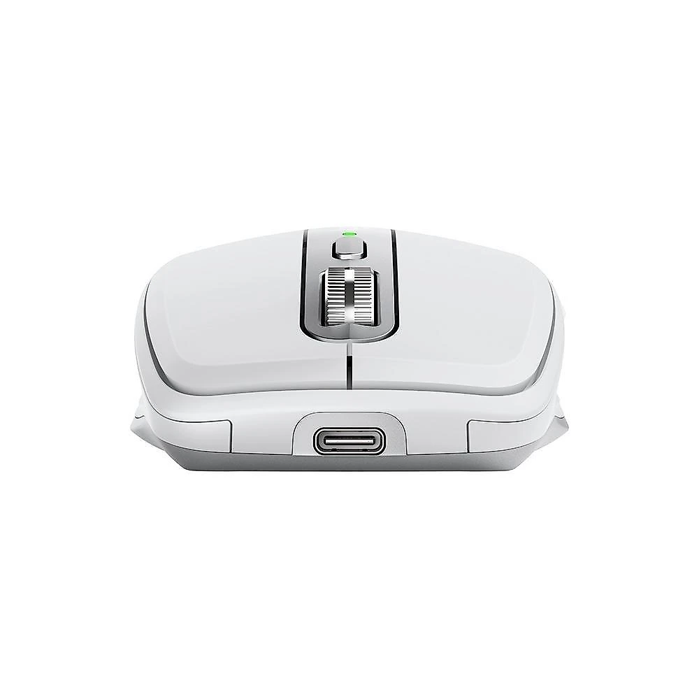 Mouse Sem Fio Logitech MX Anywhere 3S, Bluetooth, Clique Silencioso, Recarregável, Cinza Claro - 910-006933