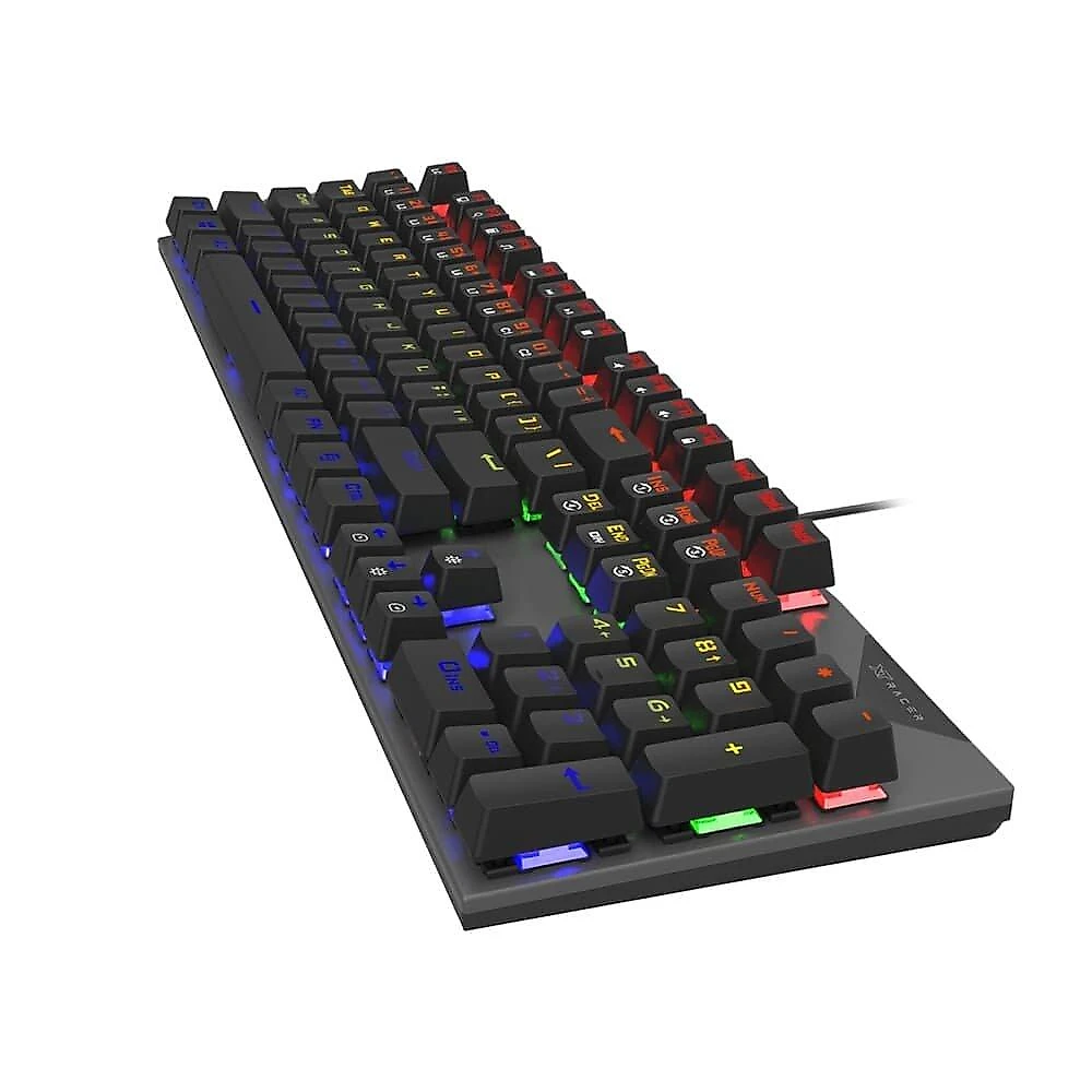 Teclado Gamer XT Racer Expert XTK-110, RGB, Anti-Ghosting, Switches MX Vermelho, ABNT2, Profissional, Preto - XTK-110