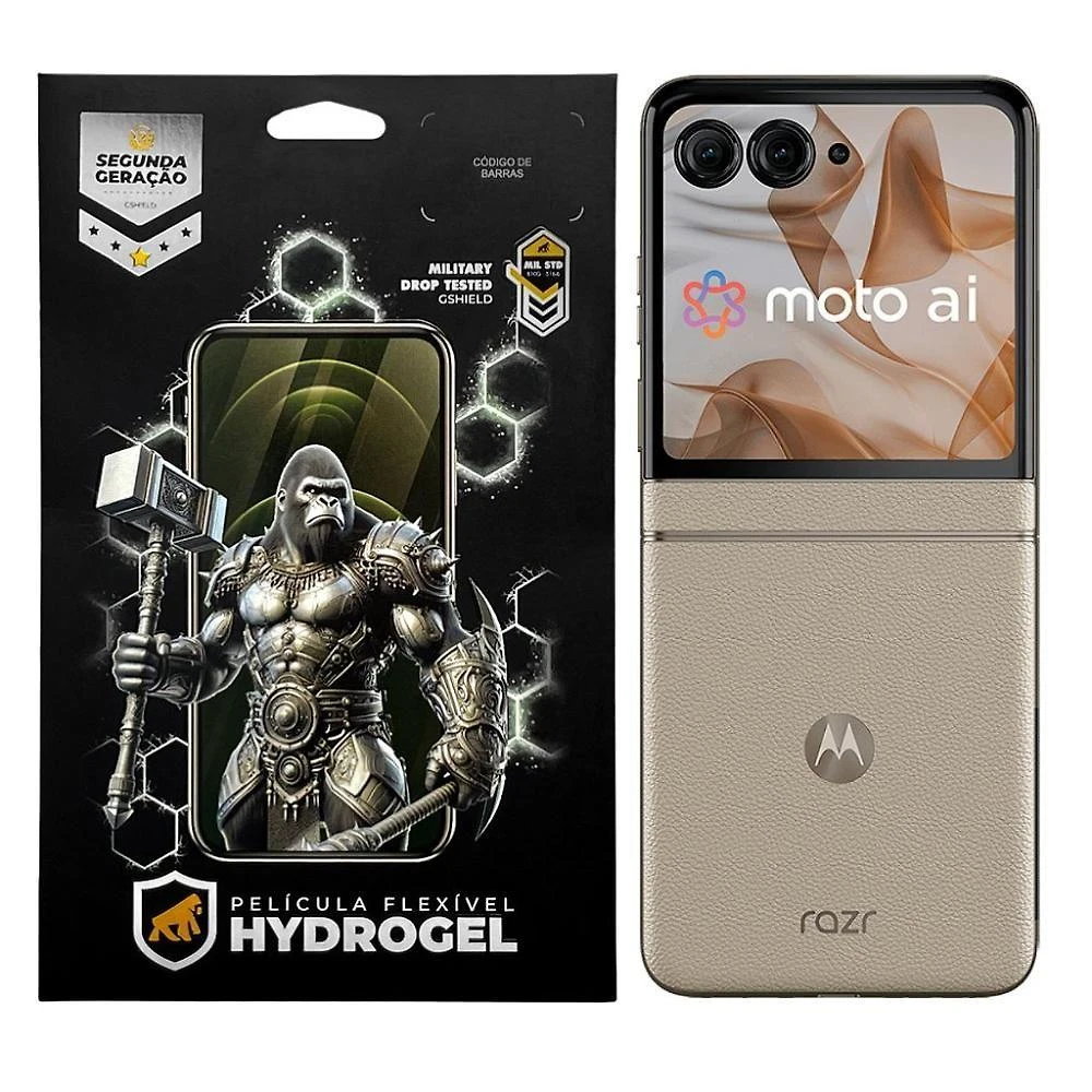 Película Para Motorola Moto Razr 50 5g - Traseira Hydrogel Hd - Gshield