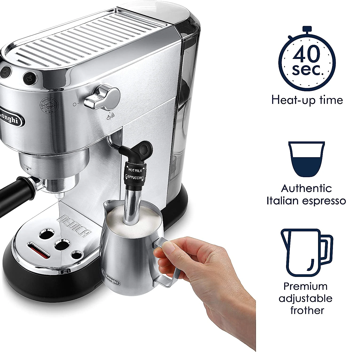 Máquina de café expresso automática DeLonghi