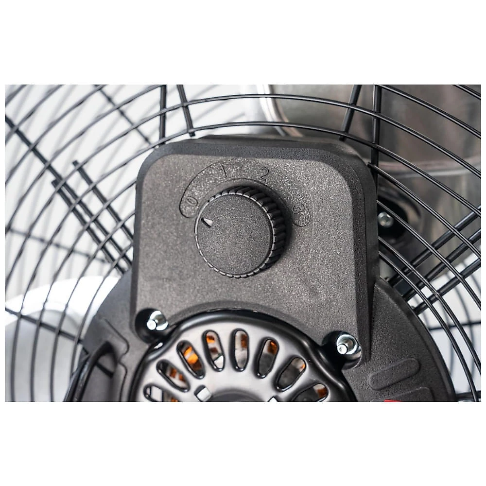 Ventilador Industrial iLIVING ILG8F20 Preto 50,8 cm, 3 Velocidades, Motor 160W, Alta Vazão 5800 CFM, Suporte Piso/Parede, Voltagem 110V